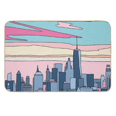 City Sunset by Elebea Long-Lasting Bath Mat