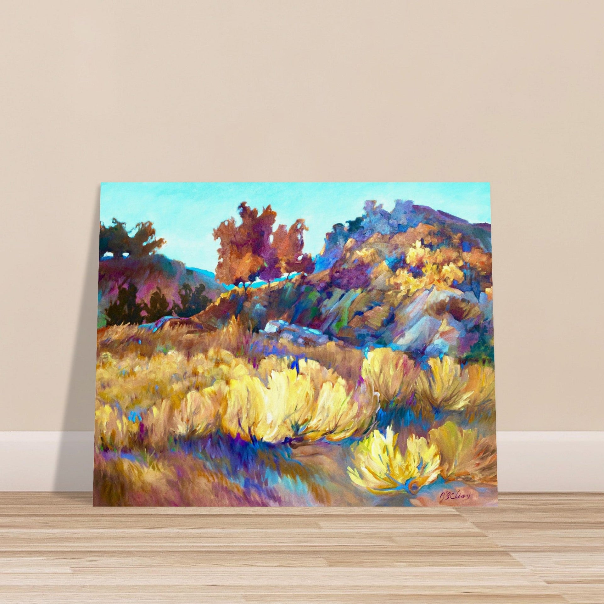 'Rock Ridge' Landscape I 16x20 Museum-Quality Matte Paper Poster | Original Artwork by American Artist Barbara Cleary
