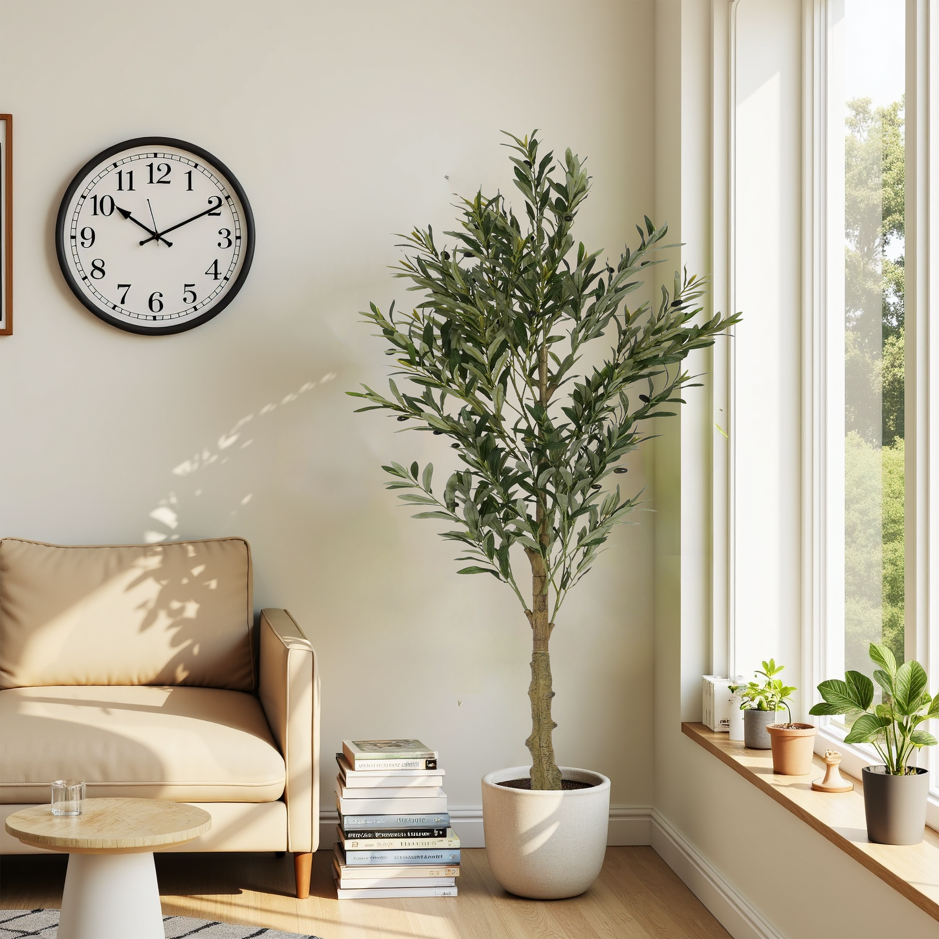 6' Artificial Olive Tree with Pot