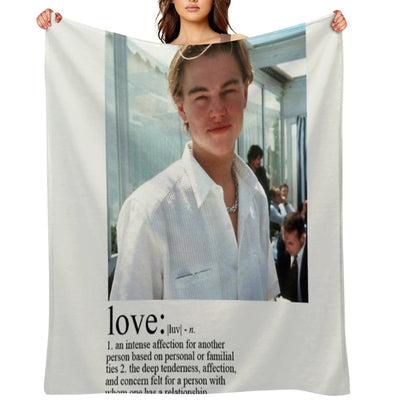 Leonardo Dicaprio Love Machine-washable Throw Blanket