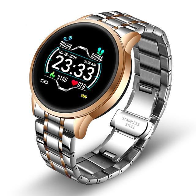 New Ceramic Smart Sport Fitness Watch For Women With Heart Rate Blood Pressure Monitor For Android and IOS Sistems Sport Multifunctional Steel Belt Smartwatch