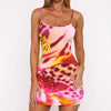 Women's Strapless Printed Sexy Slim Skirt Dress