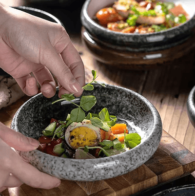 Creative retro ceramic plates plates dishes sushi plates tableware snack plates