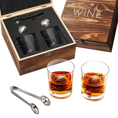Luxurious Bar Gift Set - Golf Whiskey Glasses