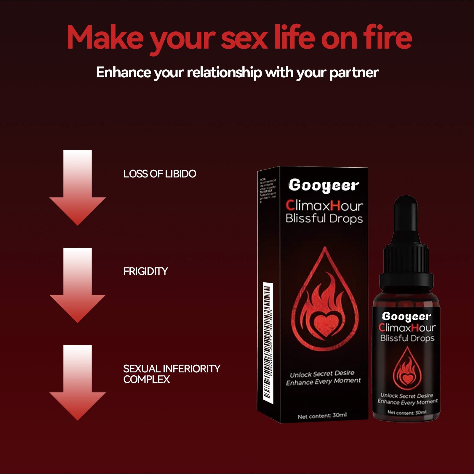 Female Orgasm Drops, Female Body Care Drops