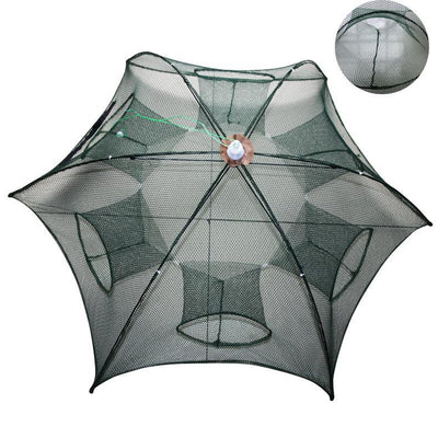6 Hole Shrimp Catcher Trap Cages Mesh Aquarium Fishing Net