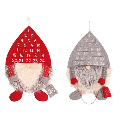 Christmas decorations non-woven fabric simulation wool creative forest man calendar Christmas calendar ornaments