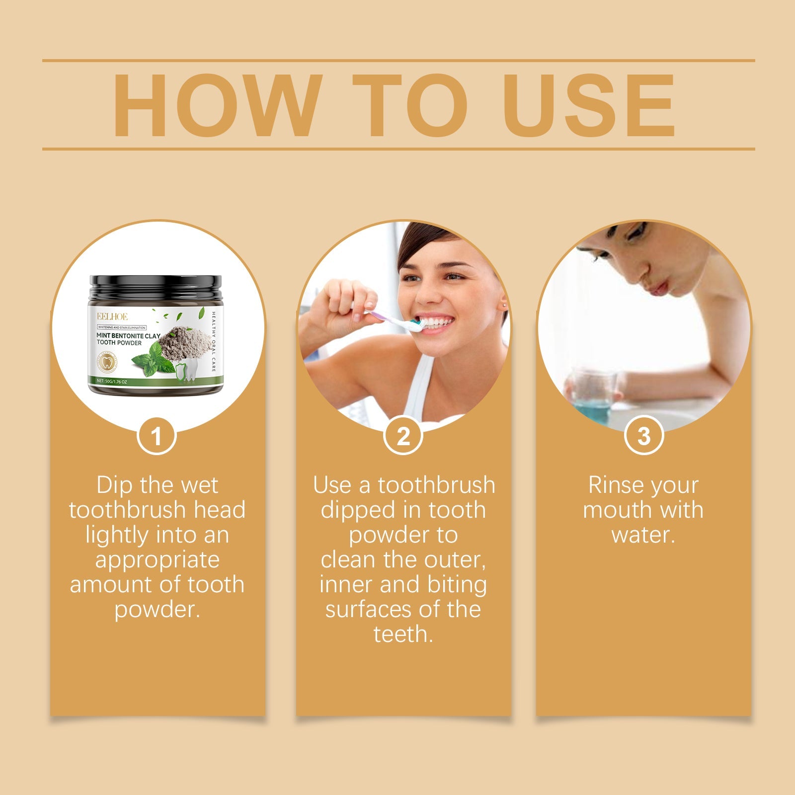 Volcanic Ash Dental Cleaning Powder Clean Bad Breath Confident Smile Teeth Cleaning Care Beauty Dental Powder