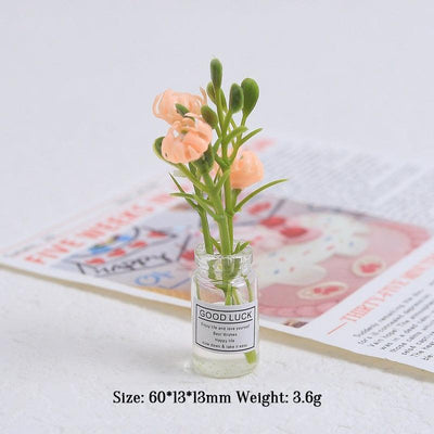 Multicolor three-dimensional luminous vase, creative handmade DIY cream glue accessories, resin small parts
