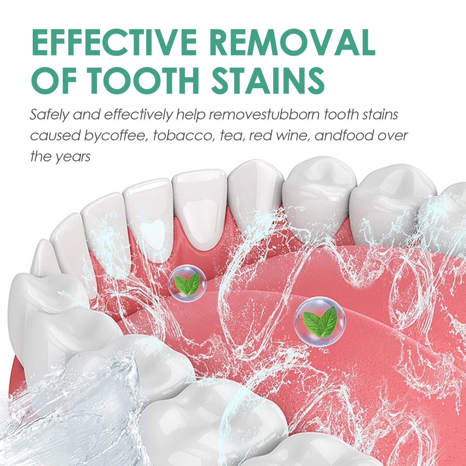 Teeth Whitening Mouth Spray, Clean Stains And Stones Fresh Breath Dental Care Spray