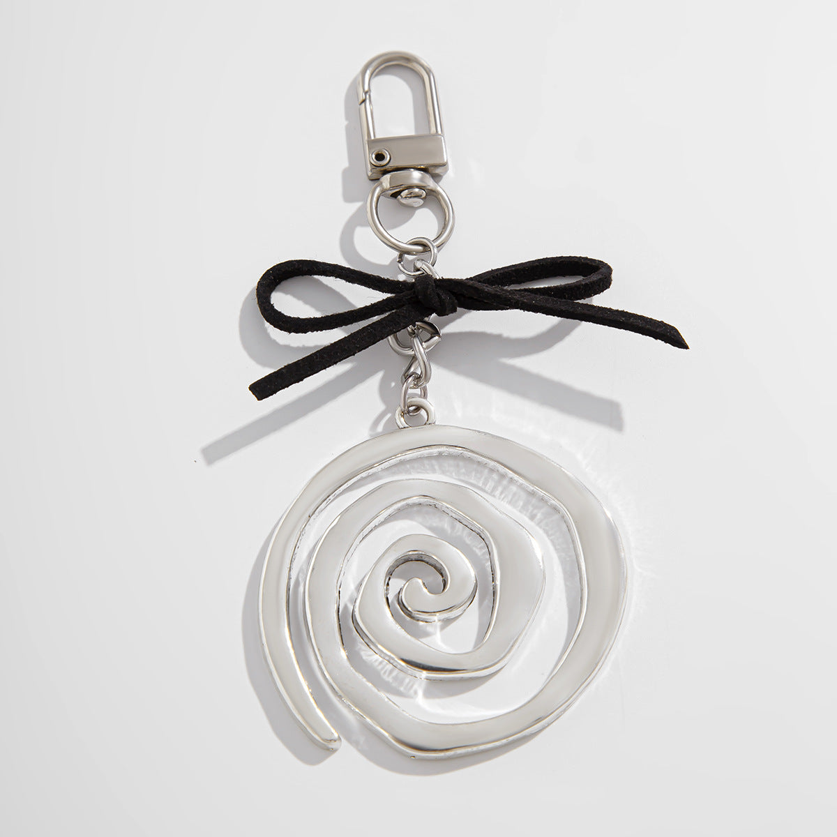 Original Design Spiral Pendant Keychain Versatile Alloy Korean Velvet Pendant