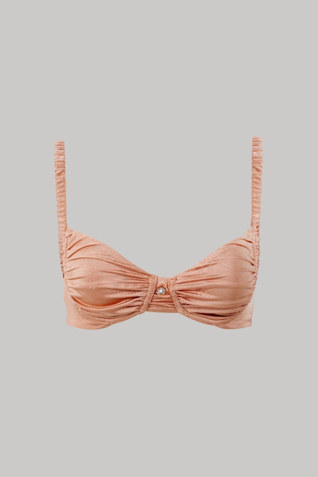 Ariel Underwire Bikini Top in Bronzed