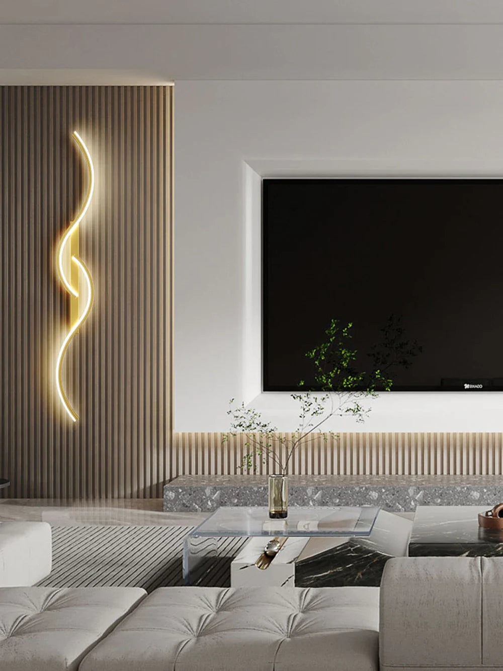 Modern LED Wall Decor Lamp – Black/Gold Wall Sconces for Living Room, Dining Room, Bedroom, and Bedside Home Decoration