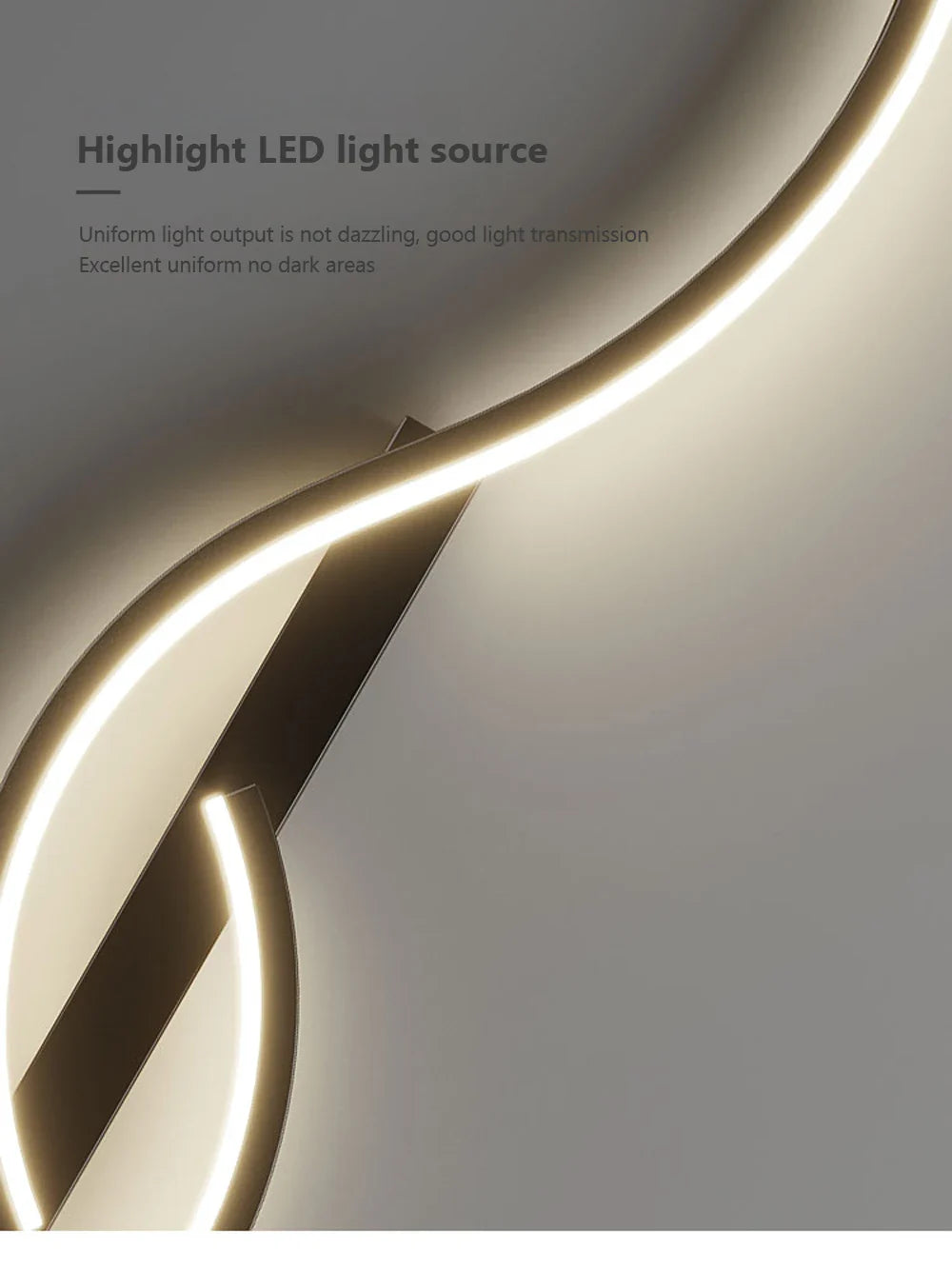 Modern LED Wall Decor Lamp – Black/Gold Wall Sconces for Living Room, Dining Room, Bedroom, and Bedside Home Decoration