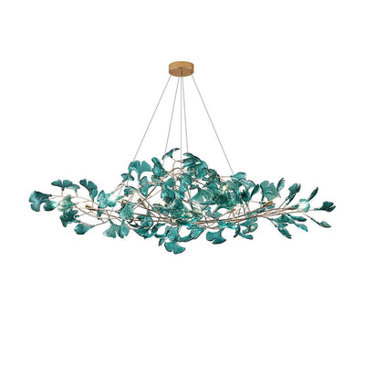 Acrylic Ginkgo Leaf Chandelier 31.5