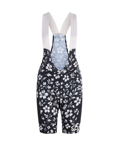 Adventure Bib Shorts - Black Floral Maze
