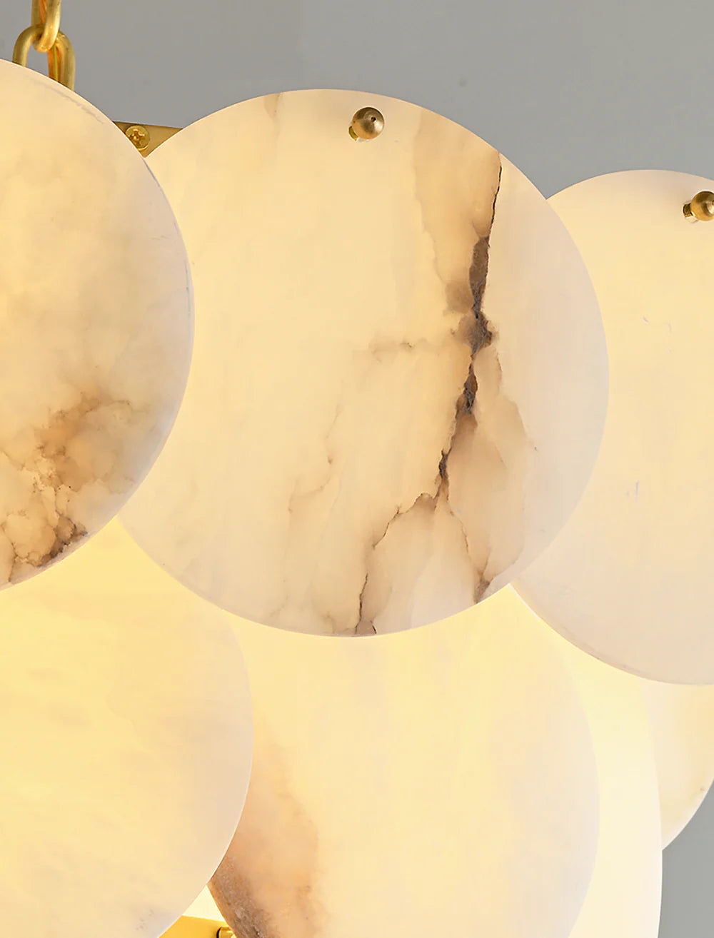 Alabaster Multi Layer Round Chandelier