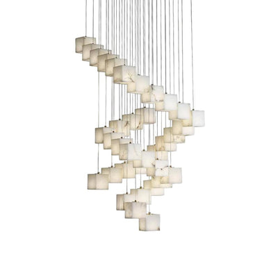 Alabaster Box Chandelier 28.3