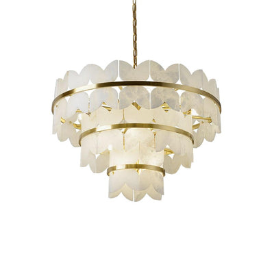 Alabaster Cloudscape Chandelier 11.8