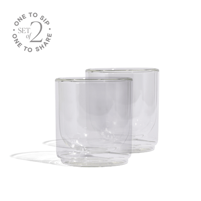 Cove 10oz Glass Tumbler - Set of 2 - Clear