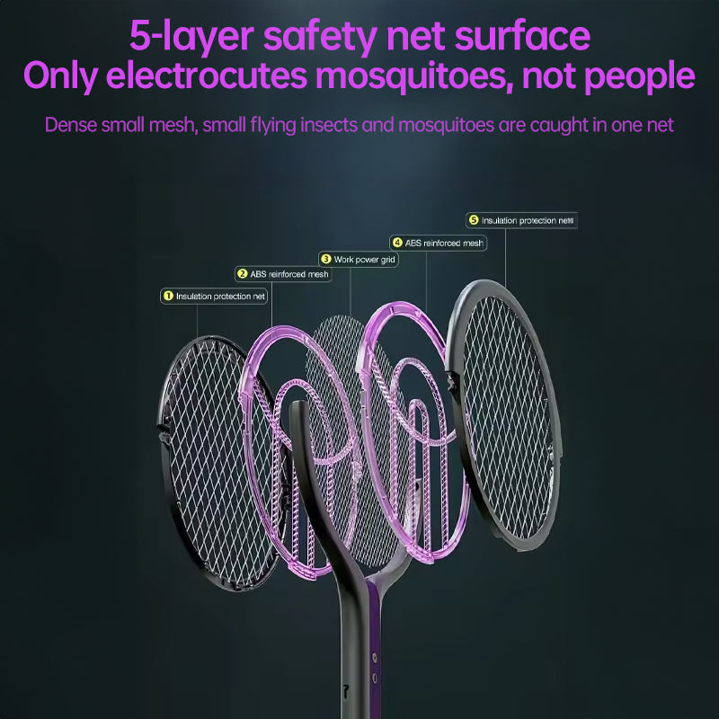 2 - in - 1 Multi Mosquito Killer. Retractable Angle Lamp. USB - Rechargeable. Bat - Repellent