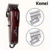 Kemei Electric Washable Hair Clipper Rechargeable Professional Hair Trimmer Shaver Razor Cordless Adjustable Clipper