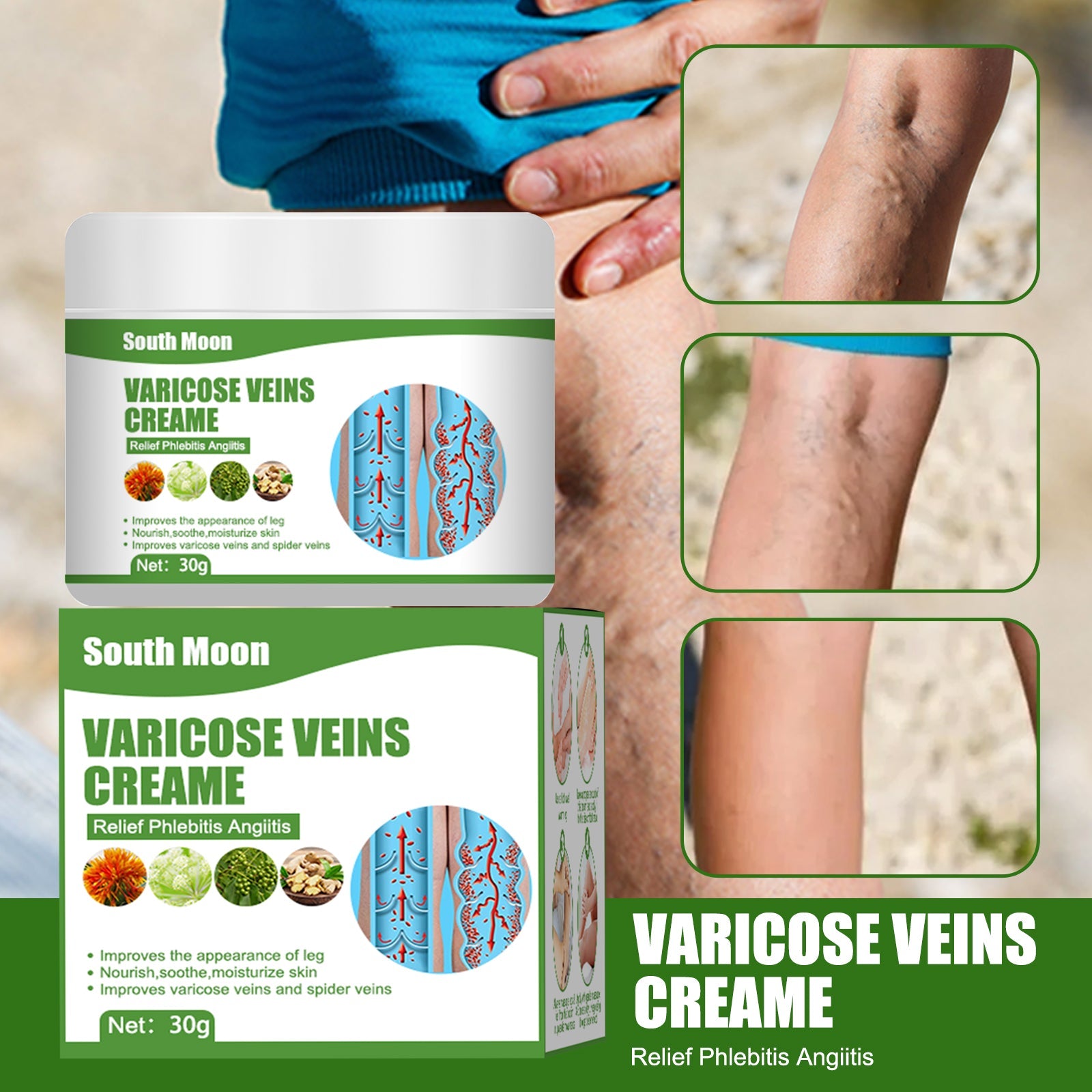 Leg Care Cream Soothing Leg Discomfort Gentle Pamper Moisturizing Massage Leg Care Cream