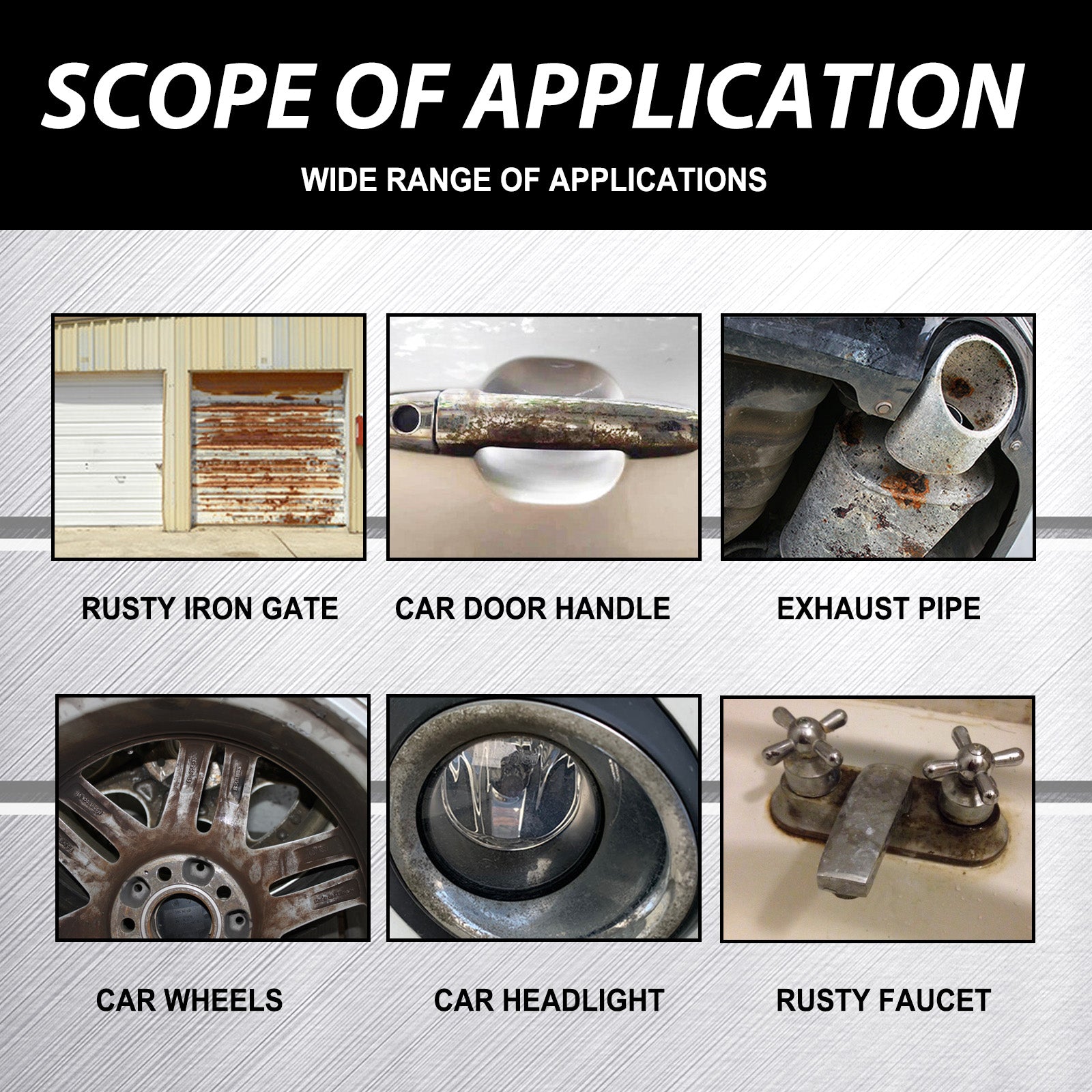 Iron Remover Spray, Vehicle Rust Polishing Cleaning Decontamination Care Multi-Purpose Maintenance Agent