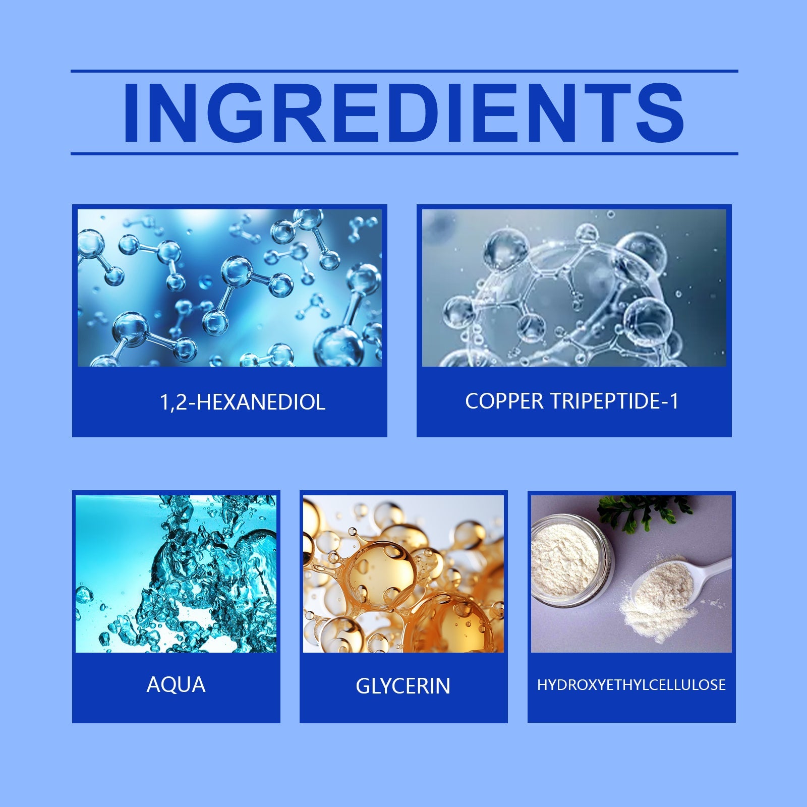 Copper Peptide Hair Serum Nourishes Scalp, Nurses Roots, Restores Fluffy And Strong Hair