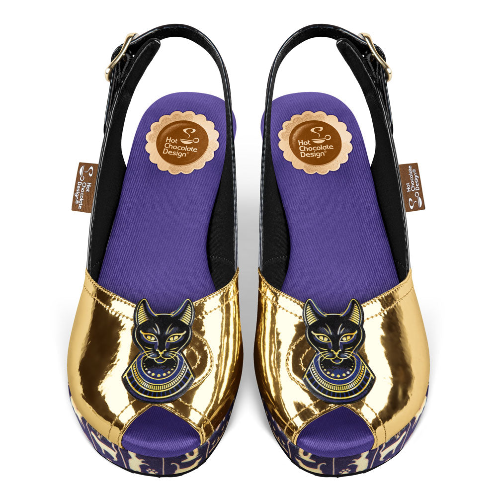 Chocolaticas® Bastet Mid Women's Wedge Sandal