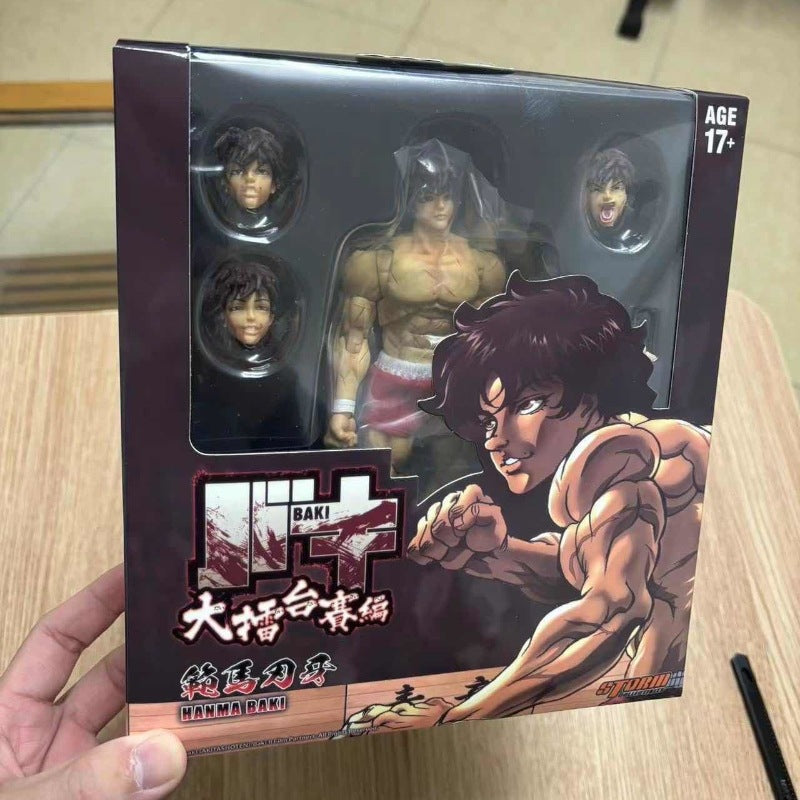 Manga peripheral genius fighting boy Fan Ma Blade Teeth 1/12 joint movable figurine figurine model ornament