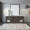 20 minutes quick assembly brown simple modern TV stand Brown TV bracket with LED Color Changing Lights for Living Room