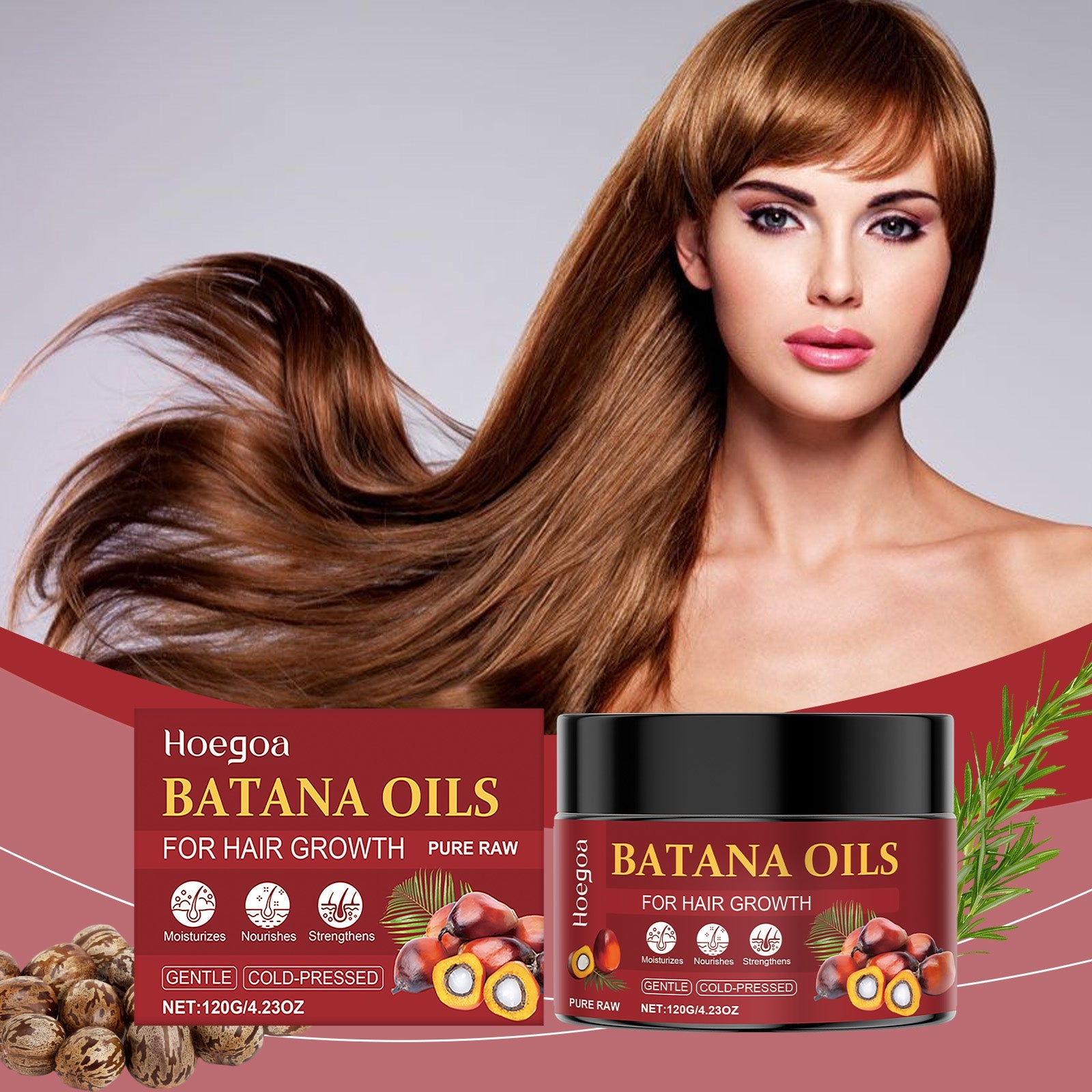 Batana Hair Oil Gentle Repair Nourishing, Supple And Plump Hair Moisturizing And Hydrating Hair Oil