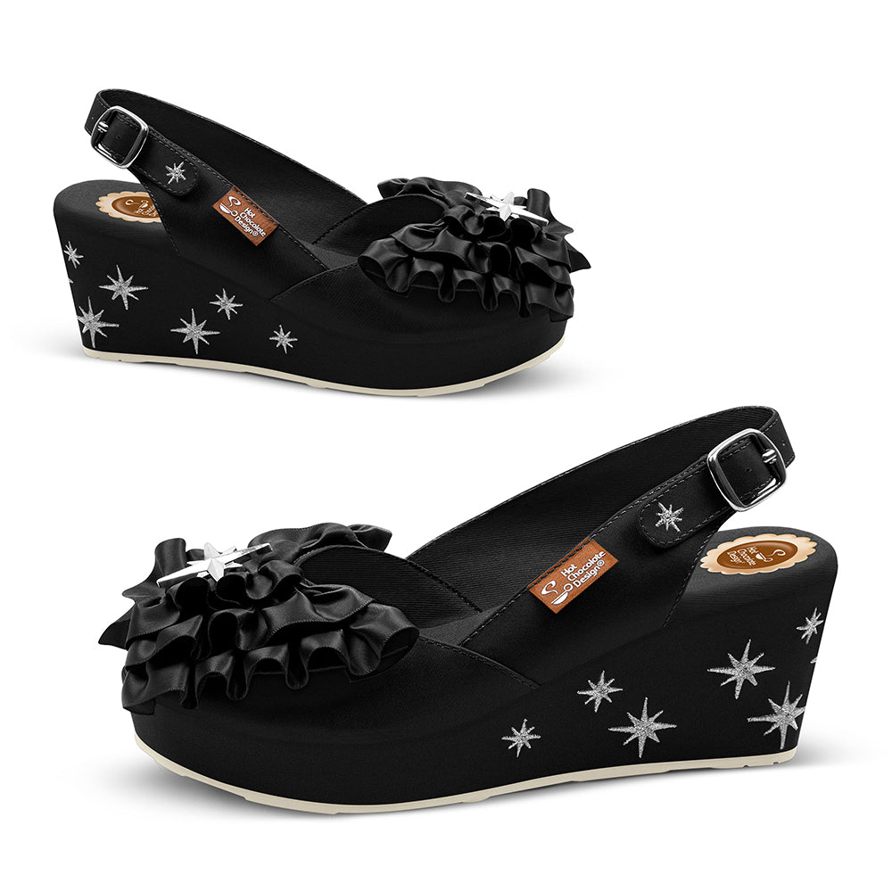 Chocolaticas® Bellanoire Women's Wedge Sandal