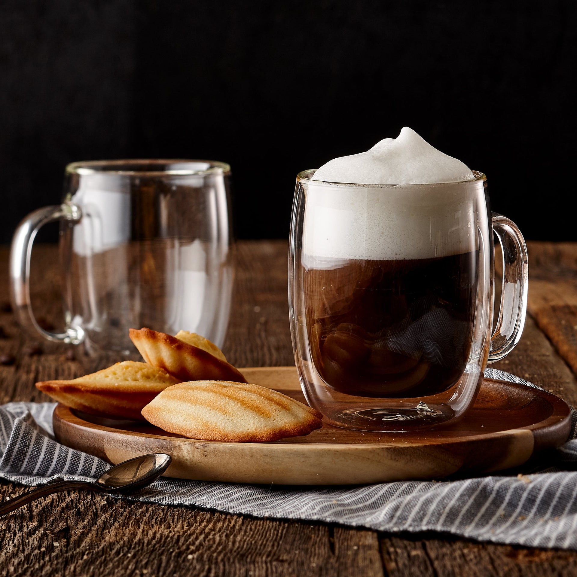 10Pcs Exclusive Coffee Combo Set Double Wall Mugs for Espresso, Cappuccino, Americano. Hot Or Cold Drink Beverages. Insulated Glass Cups Lighweight