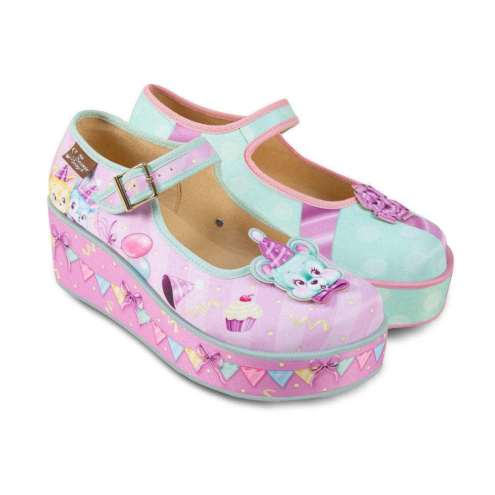 Hot Chocolate Design Birthday Buddies Women's Mary Jane Platforms