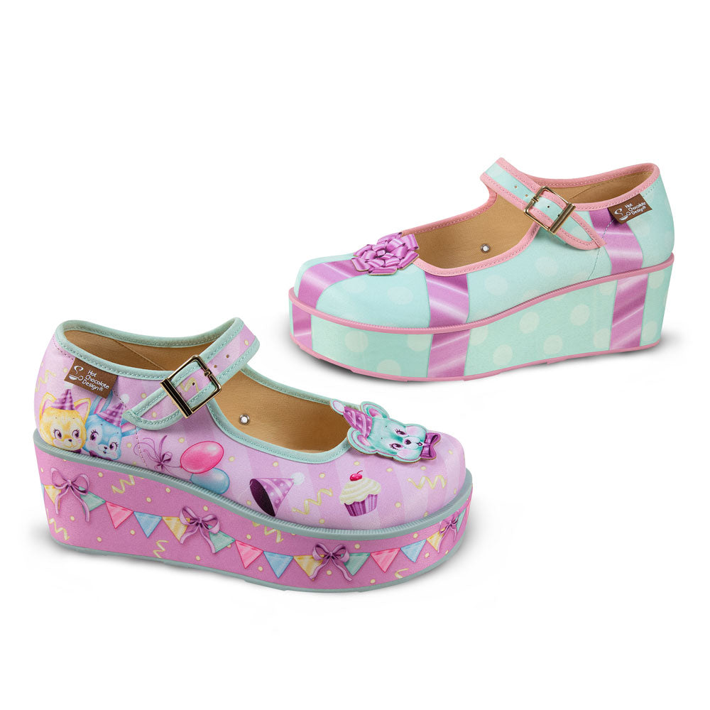 Hot Chocolate Design Birthday Buddies Women's Mary Jane Platforms