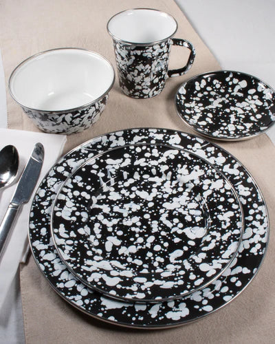 Black Swirl Oval Platter
