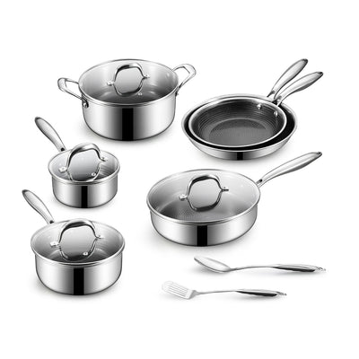 BE | LIVING CIRCLAD Series 12-Piece Nonstick Cookware Set