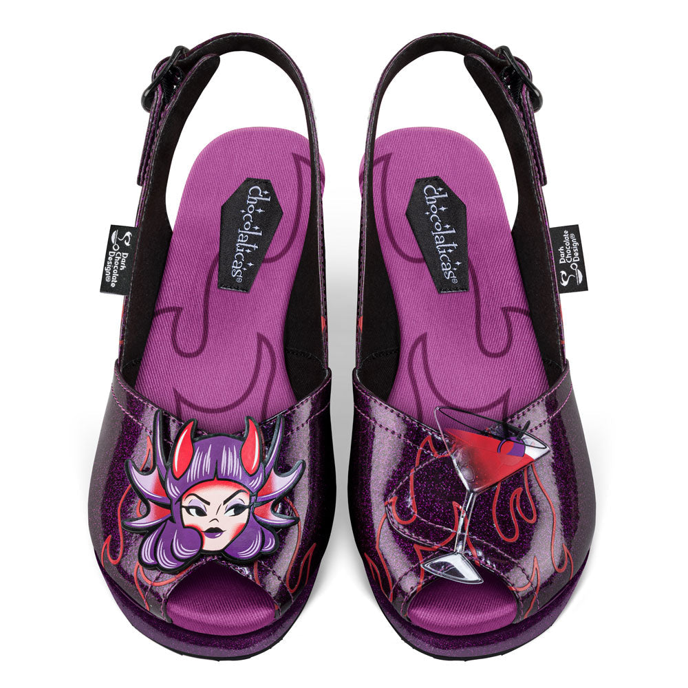 Chocolaticas® BLOODY MARY Women's Wedge Sandal