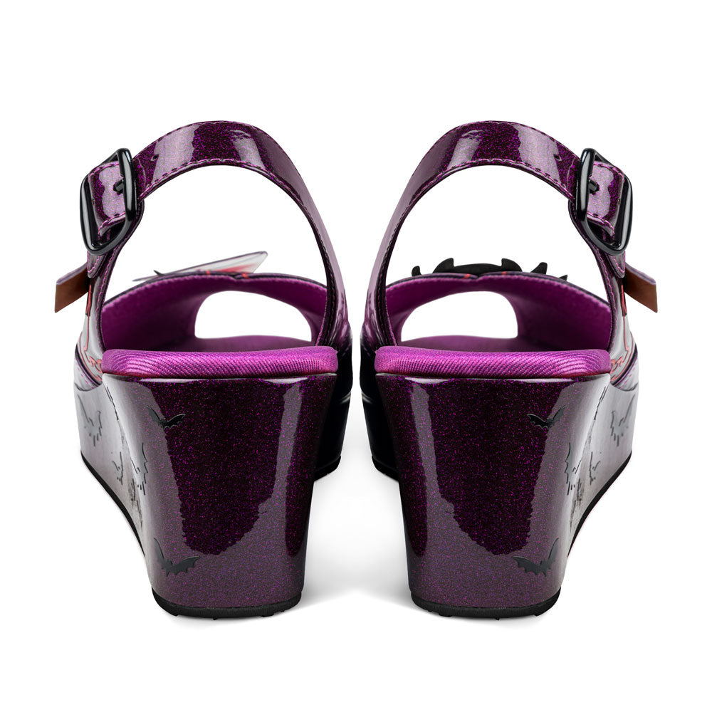 Chocolaticas® BLOODY MARY Women's Wedge Sandal