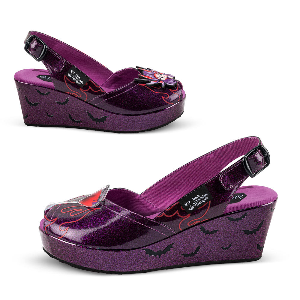 Chocolaticas® BLOODY MARY Women's Wedge Sandal