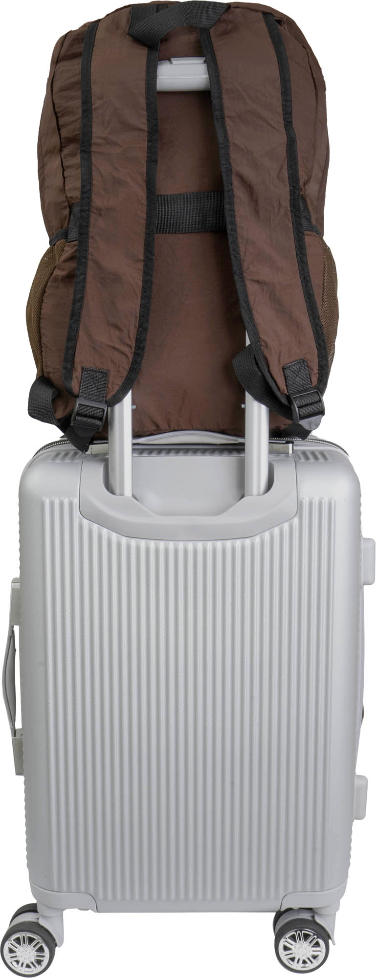 Boarding Pass Recycled Foldable & Packable Pouch Multi Compartment Backpack