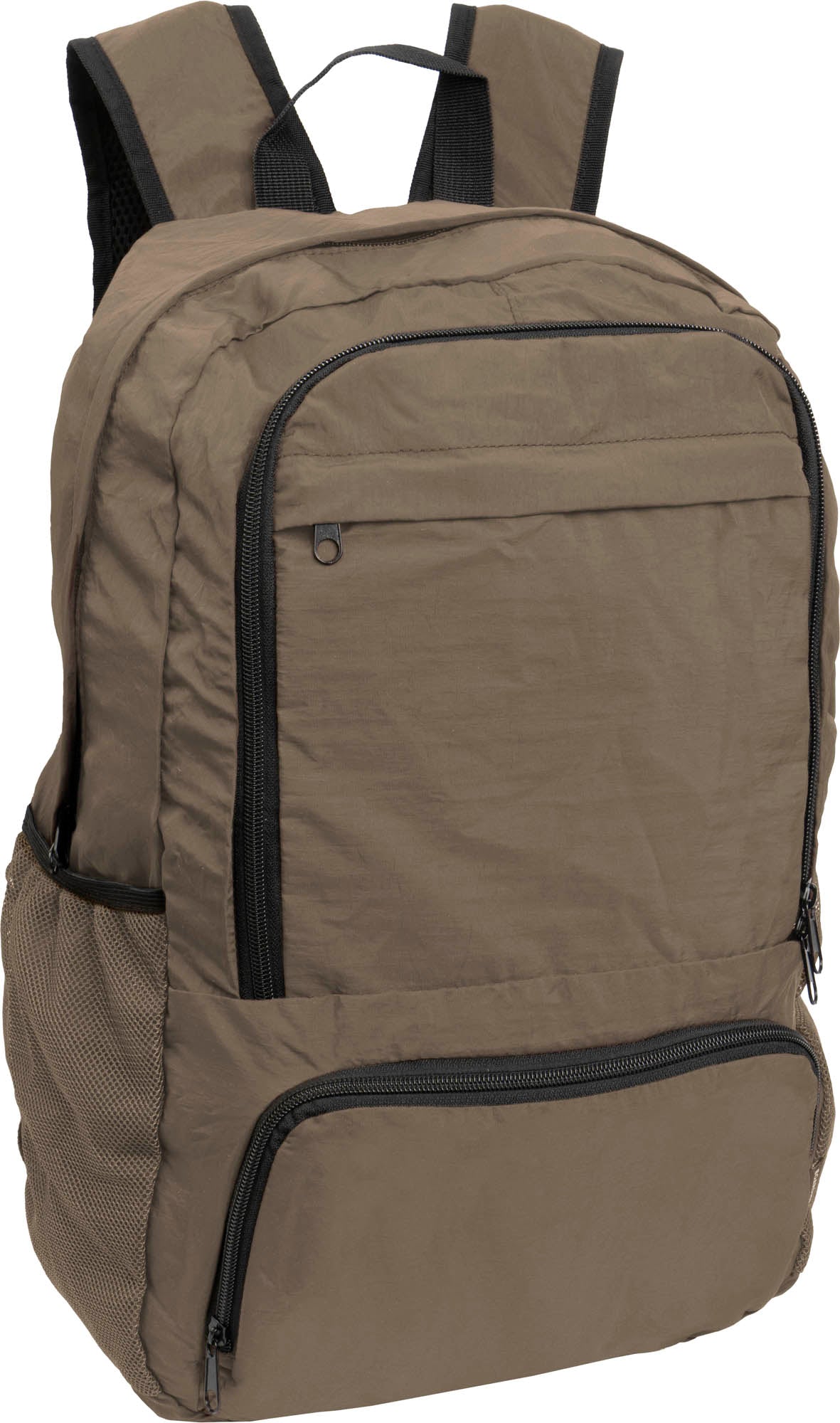 Boarding Pass Recycled Foldable & Packable Pouch Multi Compartment Backpack