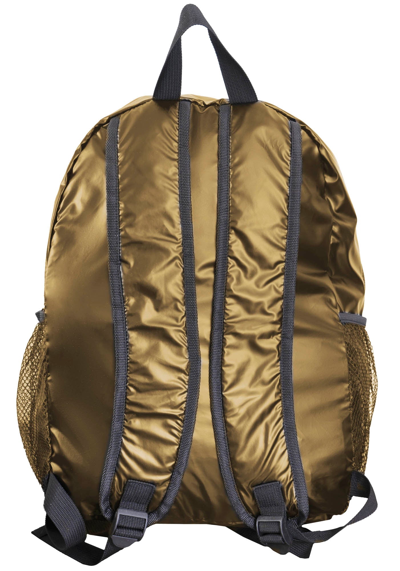 Boarding Pass Recycled Metallic Foldable & Packable Pouch Backpack