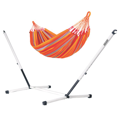 Nautico Cool Grey Outdoor Toucan - Weather-Resistant Kingsize Hammock mit Gestell aus pulverbeschichtetem Stahl