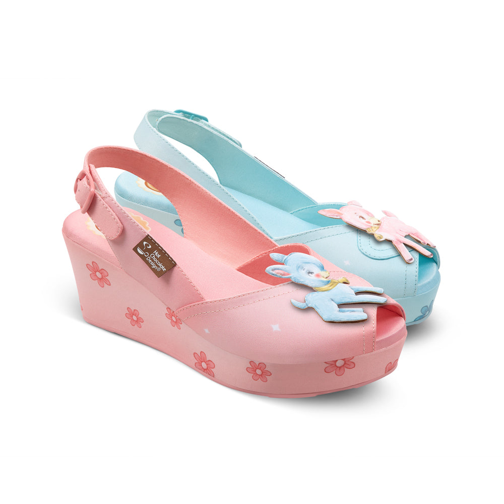 Chocolaticas® DEER Women's Wedge Sandal