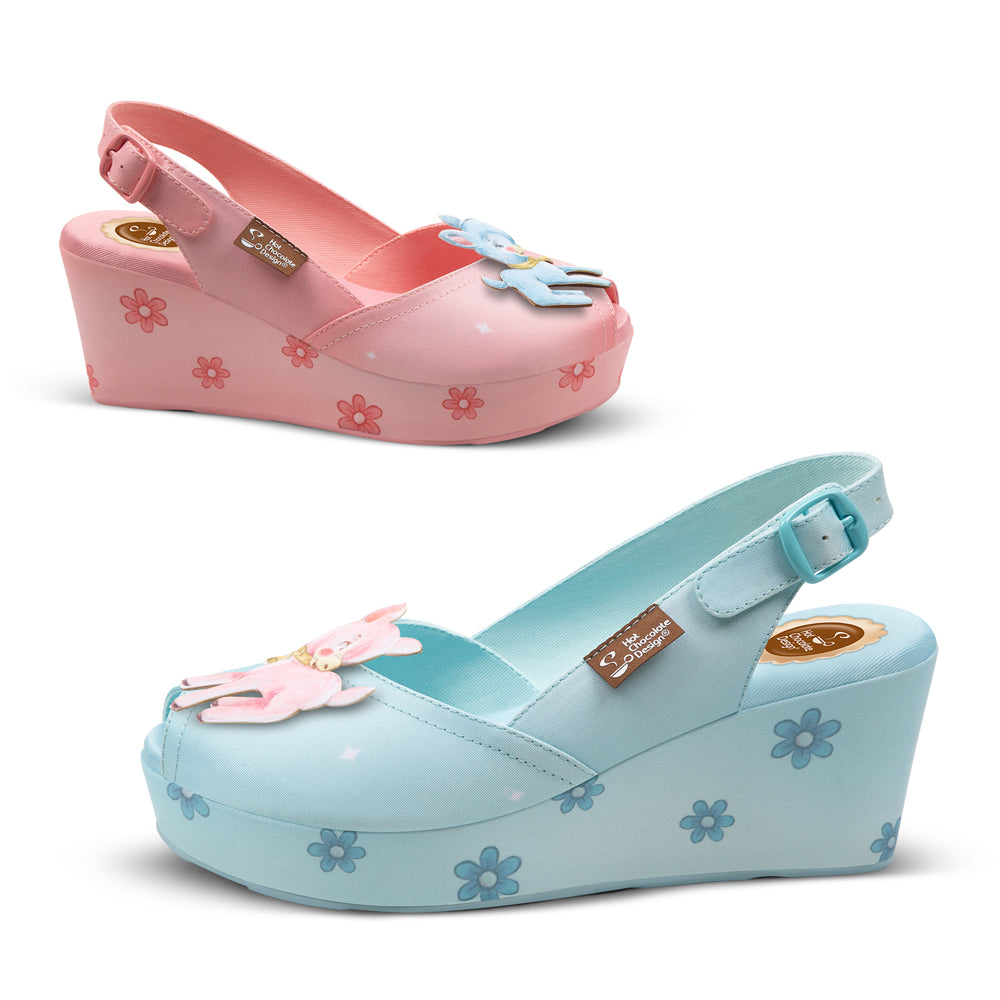 Chocolaticas® DEER Women's Wedge Sandal