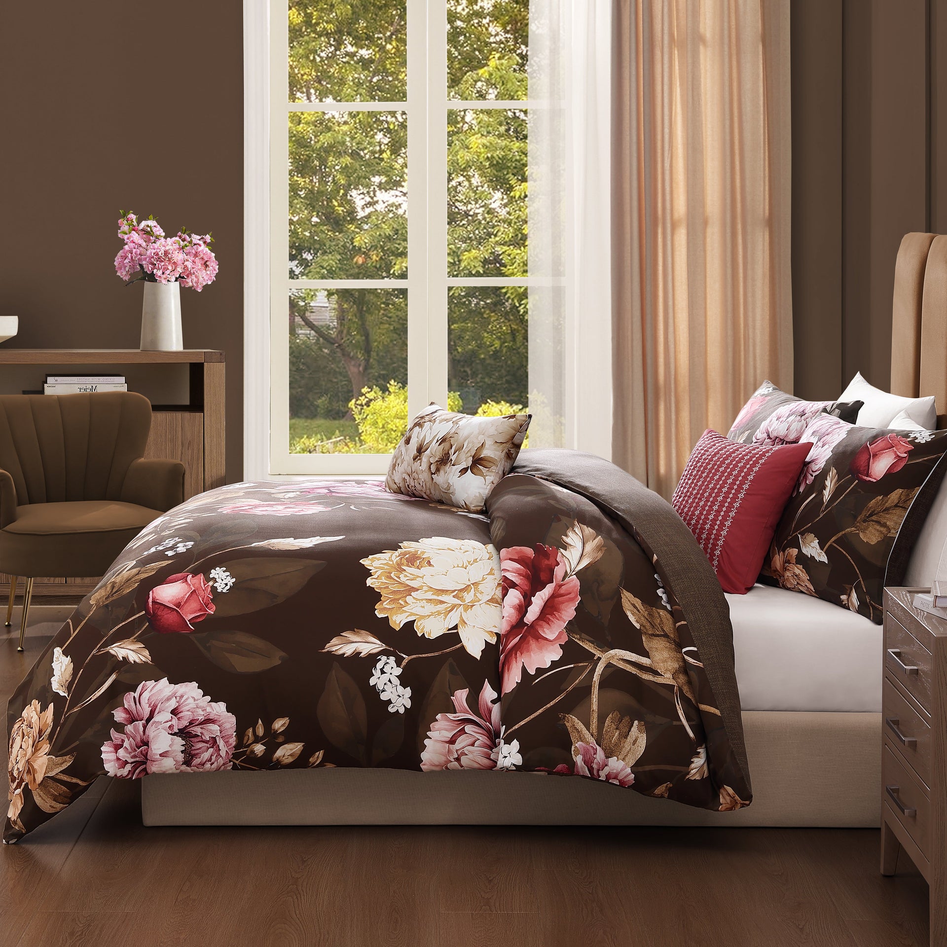 Coco 5 Piece Reversible Comforter Set
