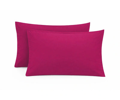 100% Cotton Sateen Pillowcases - Set of 2